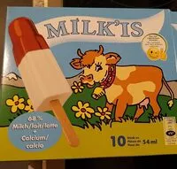 Mängden socker i Milk'is (10 Stück à 54ml)