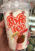 Mängden socker i Soft ice vanilla strawberry