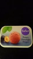 Mängden socker i Sorbet Zwetschgen