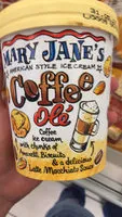 Mängden socker i Mary-Jane's American style ice cream Coffee olé