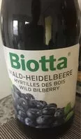 Mängden socker i Nectar Myrtilles Biotta