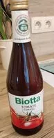 Mängden socker i Biotta Tomate 500 ML