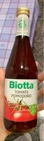Mängden socker i Biotta Tomate pomodoeo