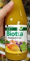 Mängden socker i Biotta mango mix