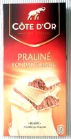 Mängden socker i Praliné Fondant blanc