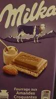 Mängden socker i Chocolat fourrage aux amandes croquantes