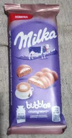 Mängden socker i Milka Bubbles "Капучино" пористий молочний шоколад
