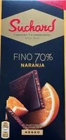 Mängden socker i Chocolate negro 70% fino con naranja