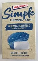 Mängden socker i Simple chewing-gum menthe fraîche