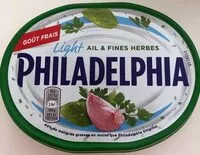Mängden socker i Philadelphia light ail & fines herbes