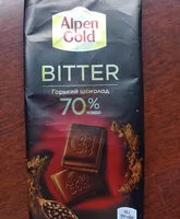 Mängden socker i Bitter Горький шоколад 70% какао