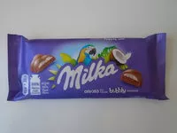 Mängden socker i Milka Ciocolată aerată cu cocos