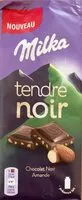 Mängden socker i Milka tendre noir