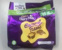 Mängden socker i Dairy milk caramel nibbles