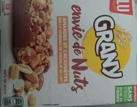Mängden socker i Grany - Envie de nuts