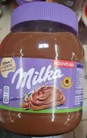 Mängden socker i Pâte à tartiner Milka aux noisettes