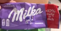 Mängden socker i Milka Alpenmilch +10%