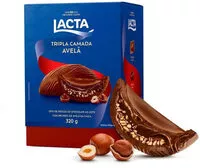 Mängden socker i Ovo De Páscoa Ao Leite Recheio Avelã Lacta Tripla Camada Caixa 320g
