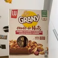 Mängden socker i Grany envie de nuts cranberries