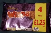 Mängden socker i Wispa