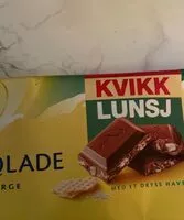 Mängden socker i Melkesjokolade med kvikk lunsj