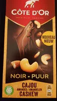 Mängden socker i Chocolat noir cajou/amande