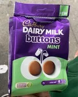 Mängden socker i Dairy Milk buttons mint