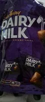 Mängden socker i large dairy milk packet