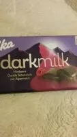 Mängden socker i Milka darkmilk Himbeere