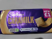 Mängden socker i Caramilk, golden caramel chocolate