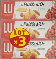 Mängden socker i Gaufrettes Paille d'Or Fraise