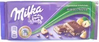 Mängden socker i Milka Hazelnut