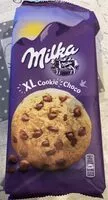 Mängden socker i Milka XL Cookies Ciastka Z Du?ymi Kawa?kami Czekolady 184G