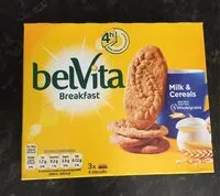 Mängden socker i Belvita biscuits-breakfast cereals and milk