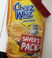 Mängden socker i Cheez Whiz Original