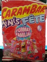 Mängden socker i Minis Carambar Fête