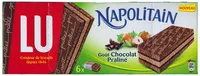 Mängden socker i Napolitain Goût Chocolat Praliné