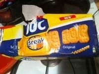 Mängden socker i Break crackers originales formato bolsillo