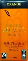 Mängden socker i Green & black's organic chocolate bar milk chocolate orange
