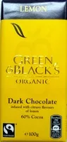 Mängden socker i Green & Black's Organic Lemon Dark Chocolate 60% Cocoa
