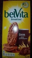 Mängden socker i Belvita breakfast biscuits-breakfast cocoa with choco chip