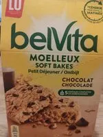 Mängden socker i Belvita Moelleux soft baies chocolat