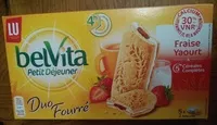 Mängden socker i BelVita Duo Fourré Fraise Yaourt