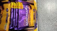 Mängden socker i dairy milk chocolate bar, caramel