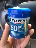 Mängden socker i Trident - 60 minutes of freshness - Peppermint flavour