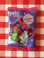 Mängden socker i Milka Noël Bonbons  Lait pétillant