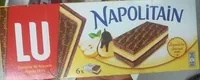 Mängden socker i Napolitain - Gâteau fourrage au chocolat et à la poire