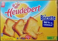 Mängden socker i La Biscotte, 96% de céréales