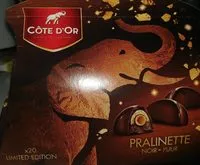 Mängden socker i Pralinette noir