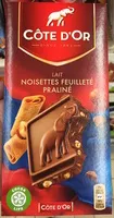 Mängden socker i Chocolat lait noisettes feuilleté praliné